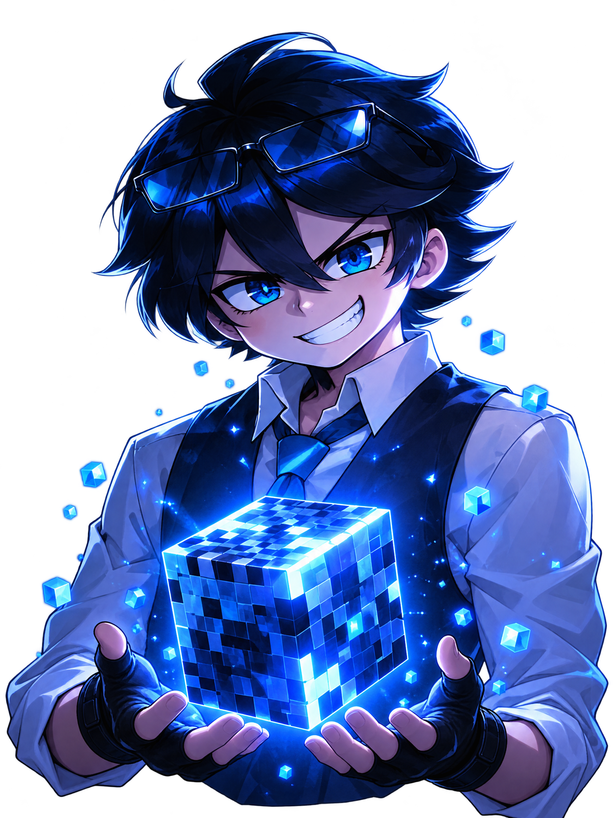 Gamer character artwork extracted from the DIMO reference image